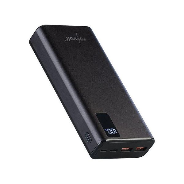 REVOLT Alu Powerbank 20000 mAh, Quick Charge 3.0 USB C 3A 20W 120 фото