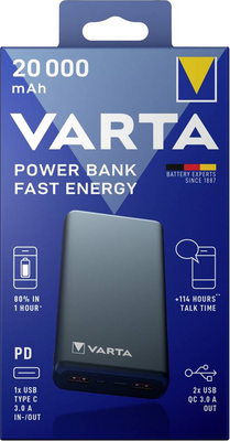 Повербанк VARTA Energy 20000 з функцією швидкої зарядки 173 фото