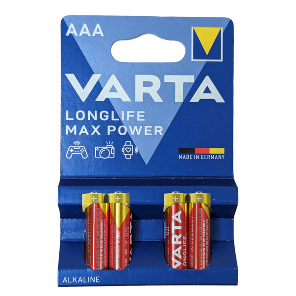 Батарейки VARTA Longlife Max Power AAA  4 шт.  305 фото