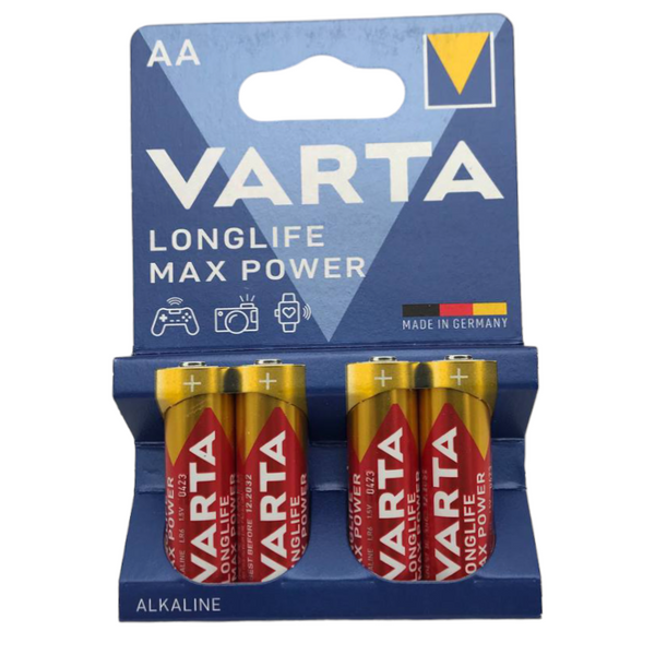 Батарейки VARTA Longlife Max Power AA 4 шт.  306 фото