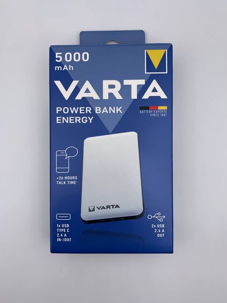 Varta Power Bank 5000mAh, Power Bank Energy 201 фото