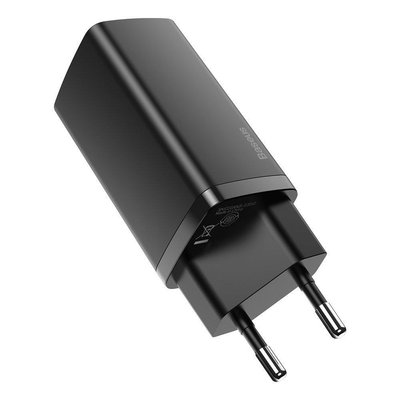 Мережевий зарядний пристрій Baseus GaN2 Lite Quick Charger C+U 65W Black  207 фото